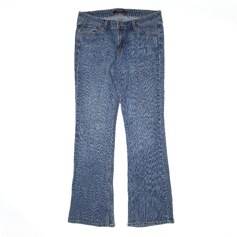 LEVI'S 518 Superlow Jeans Blue Denim Slim Bootcut Womens W32 L32 Fashionable Slim Fit Jeans