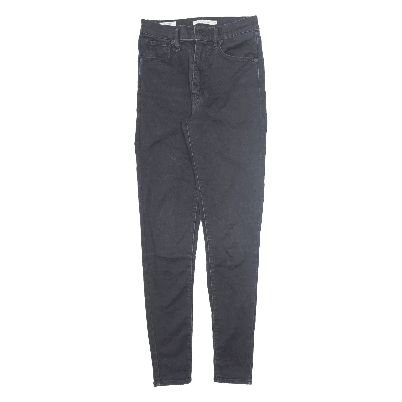 LEVI'S Mile High BIG E Jeans Black Denim Slim Skinny Womens W27 L30 Casual Light Wash Jeans LEVI'S Mile High BIG E Jeans Black Denim Slim Skinny Womens W27 L30 Casual Light Wash Jeans