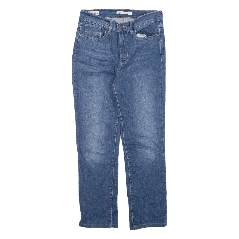 LEVI'S Premium BIg E 724 High Rise Jeans Blue Denim Regular Straight Womens W28 L26 Trendy Classic Fit Jeans LEVI'S Premium BIg E 724 High Rise Jeans Blue Denim Regular Straight Womens W28 L26 Trendy Classic Fit Jeans