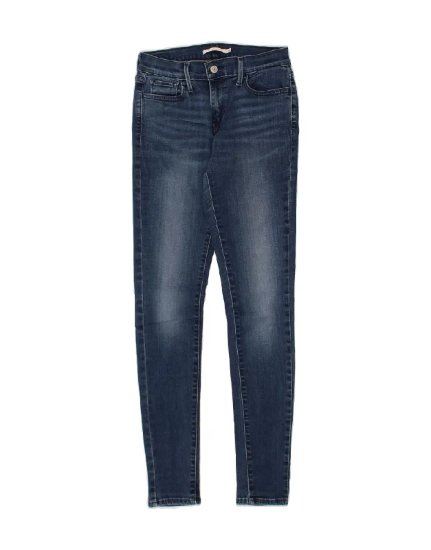LEVI'S Womens 710 Super Skinny Jeans W28 L30 Blue Cotton Trendy Skinny High-Waist Jeans LEVI'S Womens 710 Super Skinny Jeans W28 L30 Blue Cotton Trendy Skinny High-Waist Jeans