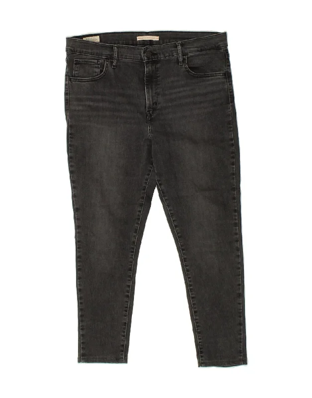 LEVI'S Womens 720 High Waist Super Skinny Jeans W32 L26 Grey Cotton Trendy Acid Wash Skinny Jeans LEVI'S Womens 720 High Waist Super Skinny Jeans W32 L26 Grey Cotton Trendy Acid Wash Skinny Jeans