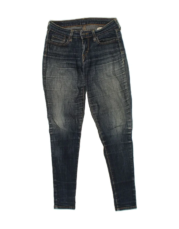 LEVI'S Womens Skinny Jeans US 5 Medium W28 L29 Blue Cotton Stylish High-Rise Mom Jeans