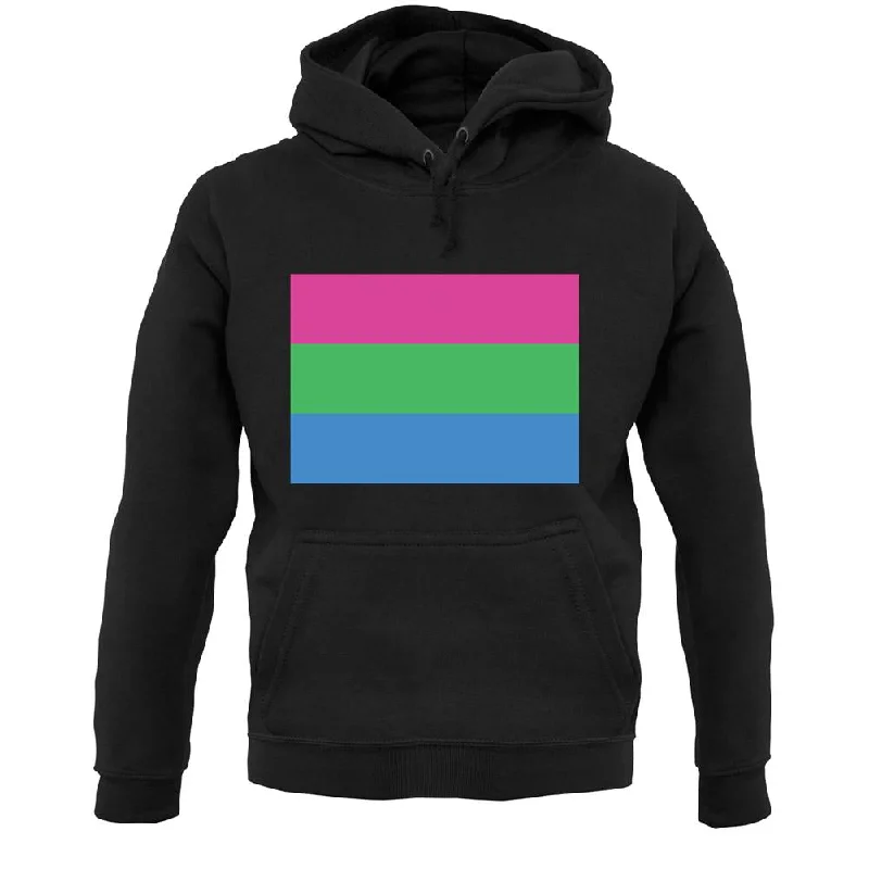 Lgbt Flags Polysexual Unisex Hoodie Hooded Sweatshirt Casual Wear Street Style