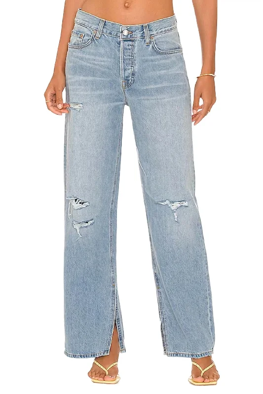 Liya Low Rise Boyfriend Jeans In Solana Stylish Shredded Denim Jeans