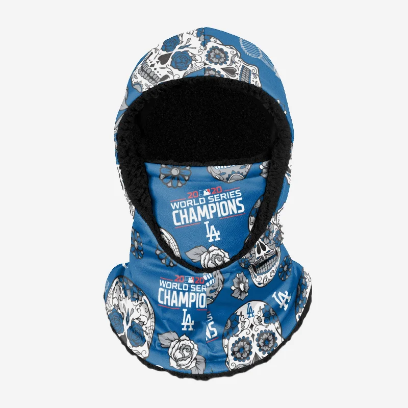 Los Angeles Dodgers 2020 World Series Champions Day Of The Dead Hooded Gaiter Hoodie with Emblem Brand Identity Los Angeles Dodgers 2020 World Series Champions Day Of The Dead Hooded Gaiter Hoodie with Emblem Brand Identity