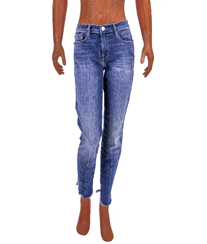 Le Skinny De Jeanne Crop Jeans Trendy Patchwork Denim Jeans