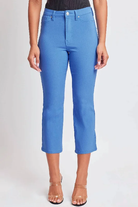 Missy High-Rise Hyperstretch Wide Leg Jeans In Blue Bay Comfortable Dark Wash Jeans