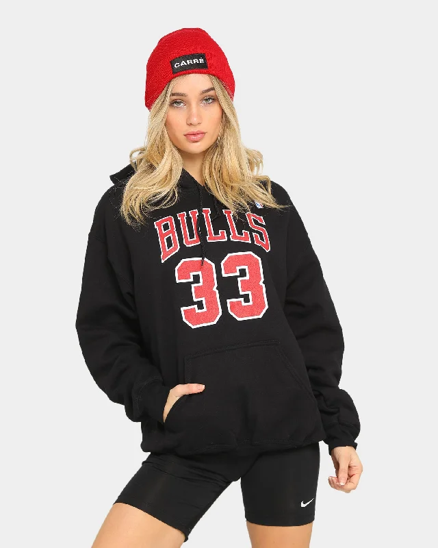 Mitchell & Ness Chicago Bulls Pippen N&N Oth Hoodie Black Hoodie with Crew Neck Simple Timeless Mitchell & Ness Chicago Bulls Pippen N&N Oth Hoodie Black Hoodie with Crew Neck Simple Timeless