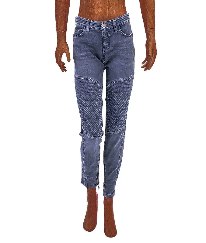 Moto Skinny Jean Trendy Colored Denim Jeans