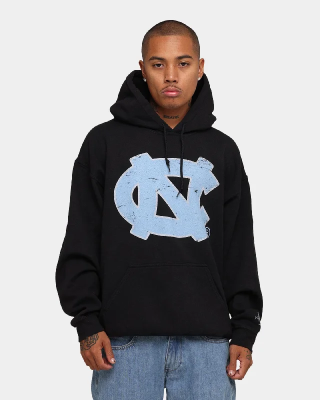 NATIONAL COLLEGIATE ATHLETIC ASSC UNC Tar Heels Team Crest Vintage Hoodie Vintage Black Hoodie with Reflective Safety Nightwear