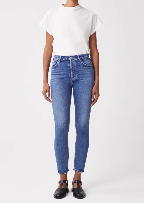 Nico Denim Jean In Betray Chic Rip-Detail High-Waist Jeans