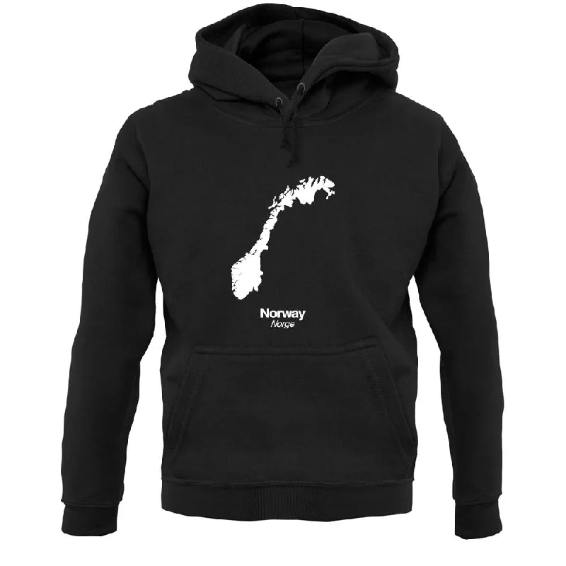 Norway Silhouette Unisex Hoodie Hoodie with Back Slit Movement Comfort