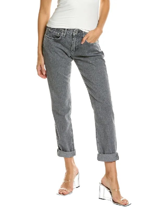 rag & bone Dre Colby Low-Rise Slim Boyfriend Jean Comfortable Full-Length Denim Jeans