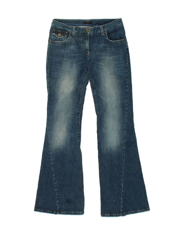 SISLEY Womens Low Waist Flared Jeans IT 44 Medium W30 L33 Blue Cotton Trendy Bootcut High-Waisted Jeans SISLEY Womens Low Waist Flared Jeans IT 44 Medium W30 L33 Blue Cotton Trendy Bootcut High-Waisted Jeans