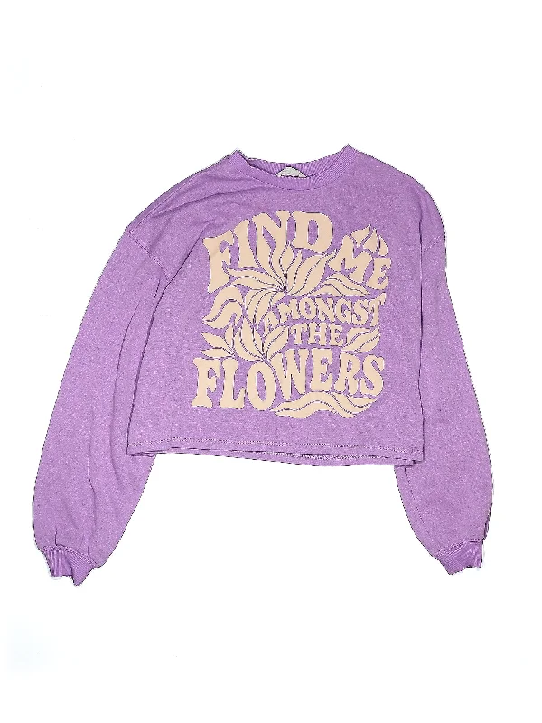 Sweatshirt Hoodie with Rhinestones Sparkly Elegant