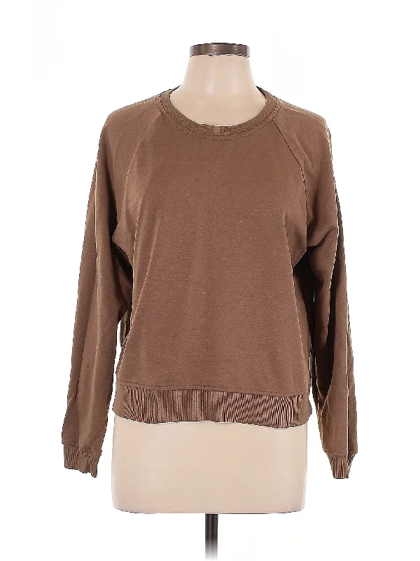 Sweatshirt Hoodie with Elastic Waist Stretchable Comfortable