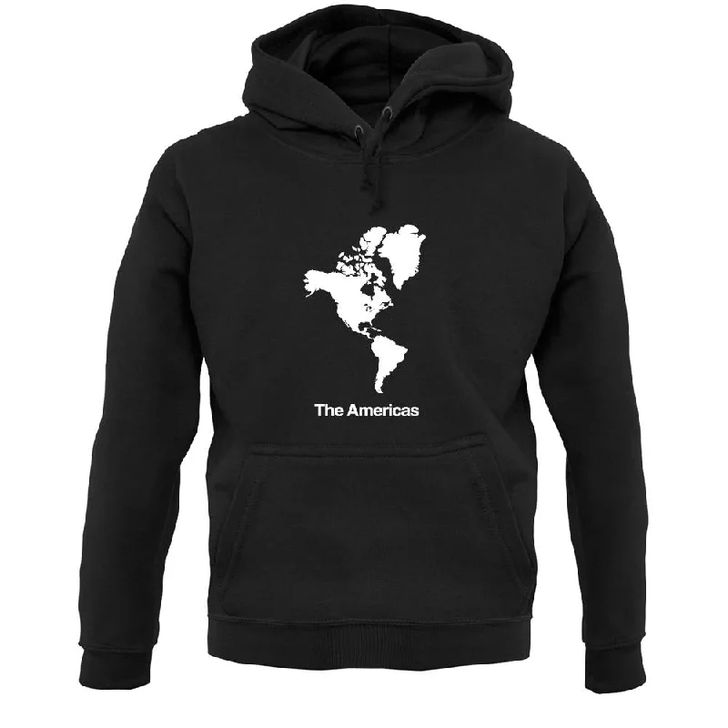 The Americas Silhouette Unisex Hoodie Hoodie with Longline Fit Extended Stylish