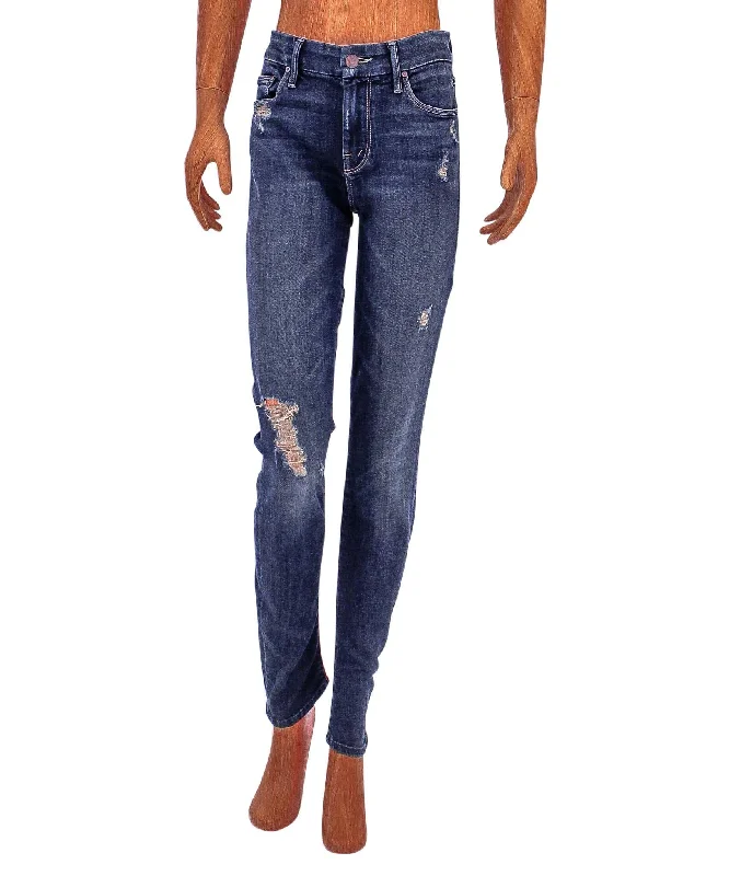 The Looker Skinny Jean Stylish Shredded Denim Jeans