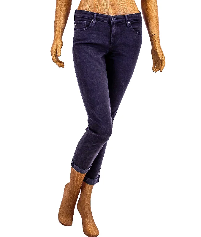 The Stilt Roll-Up Cigarette Skinny Jeans Fashionable Raw Hem Bootcut Jeans