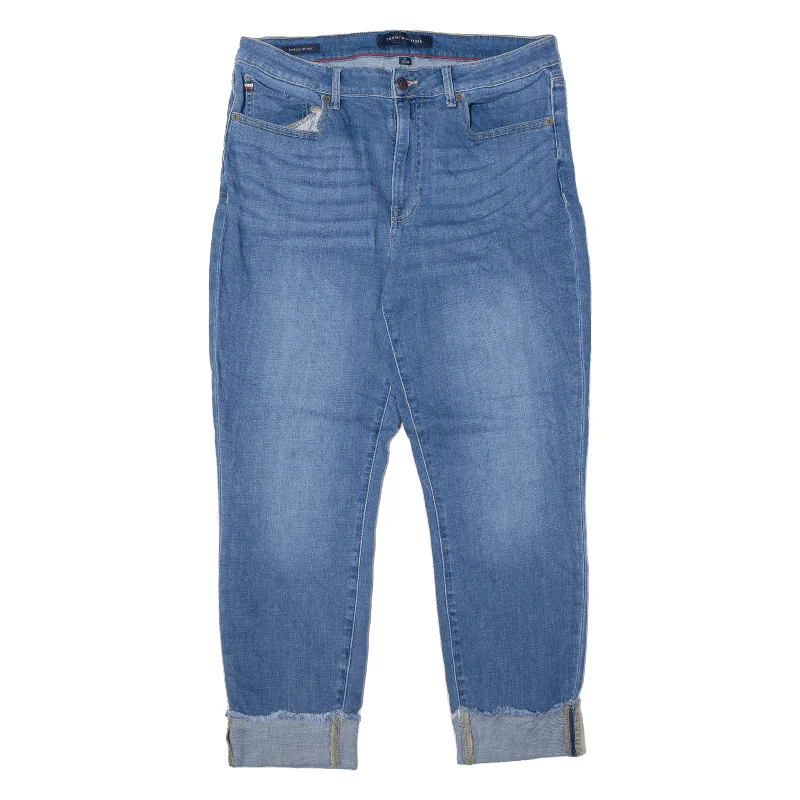 TOMMY HILFIGER Tribeca Jeans Blue Denim Slim Skinny Stone Wash Womens W32 L27 Fashionable Straight Fit Denim TOMMY HILFIGER Tribeca Jeans Blue Denim Slim Skinny Stone Wash Womens W32 L27 Fashionable Straight Fit Denim