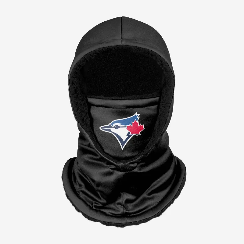 Toronto Blue Jays Black Hooded Gaiter Hoodie Sweatshirt Pullover
