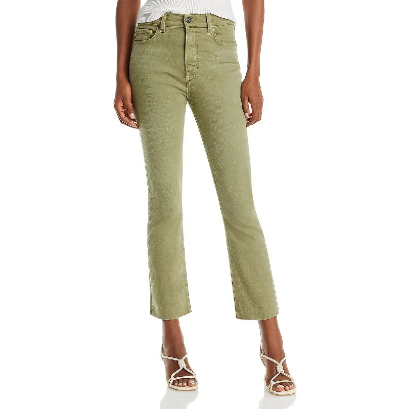 Veronica Beard Womens Carly High Rise Cropped Flare Jeans Trendy Bootcut High-Waisted Jeans Veronica Beard Womens Carly High Rise Cropped Flare Jeans Trendy Bootcut High-Waisted Jeans