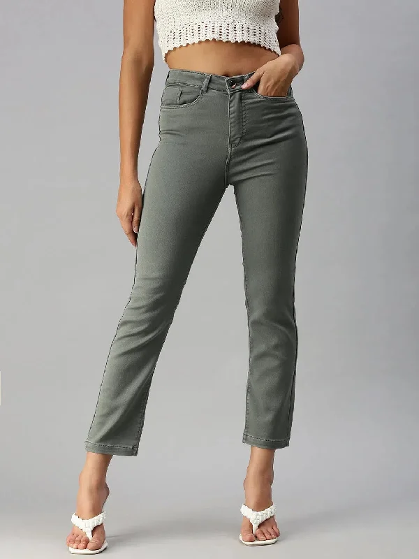 Women's Grey Solid Straight Fit Denim Jeans-IM-9795A-Grey Casual High-Waisted Bootcut Jeans Women's Grey Solid Straight Fit Denim Jeans-IM-9795A-Grey Casual High-Waisted Bootcut Jeans