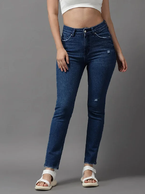 Women's Navy Blue Solid Slim Fit Denim Jeans-GZ-5206-Navyblue Classic Black Denim Jeans Women's Navy Blue Solid Slim Fit Denim Jeans-GZ-5206-Navyblue Classic Black Denim Jeans