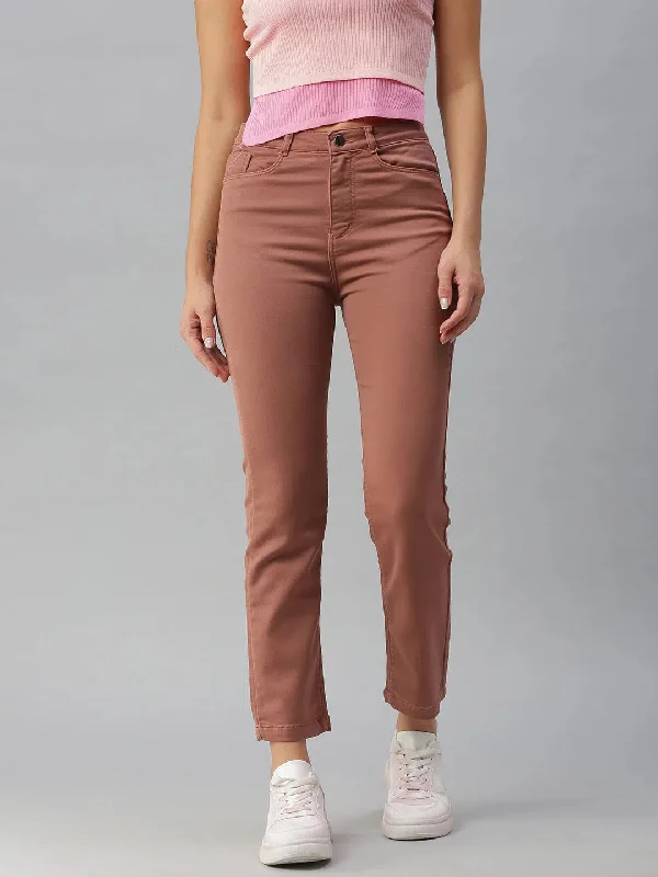Women's Taupe Solid Straight Fit Denim Jeans-IM-9795-Taupe Stylish Plus Size Denim Jeans Women's Taupe Solid Straight Fit Denim Jeans-IM-9795-Taupe Stylish Plus Size Denim Jeans