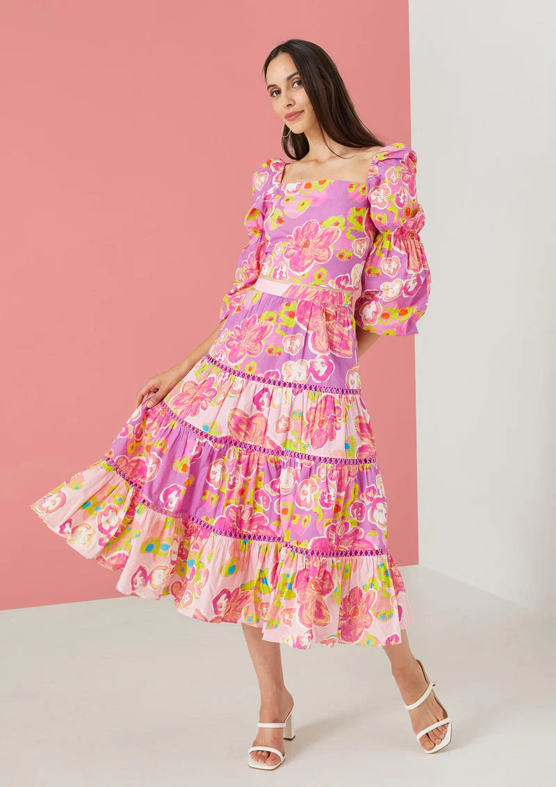 CAROLINE SKIRT silk skirt luxurious
