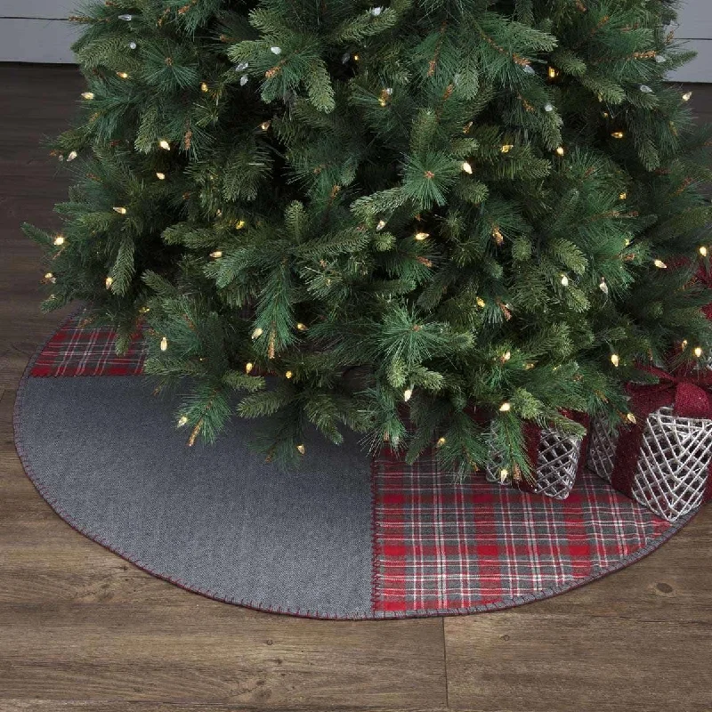 Anderson Patchwork Christmas Tree Skirt 55 VHC Brands velvet skirt sumptuous