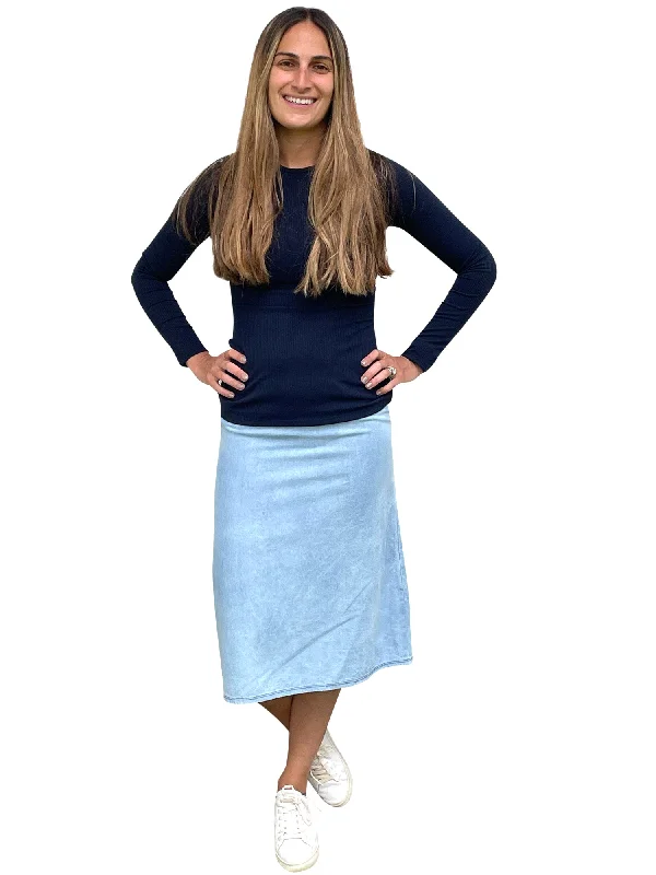 Baby-O Denim Straight Skirt a-line skirt cut