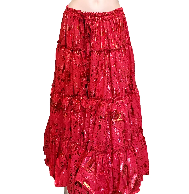 Belly Dance 25 yrd Cotton Skirt | lace skirt intricate