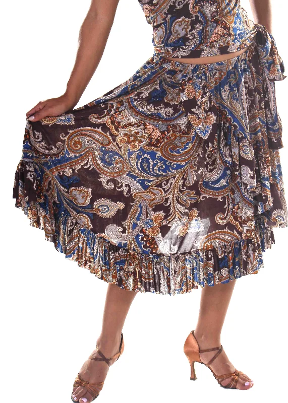 Belly Dance Short Patterned Skirt | Judy Blue cashmere skirt soft