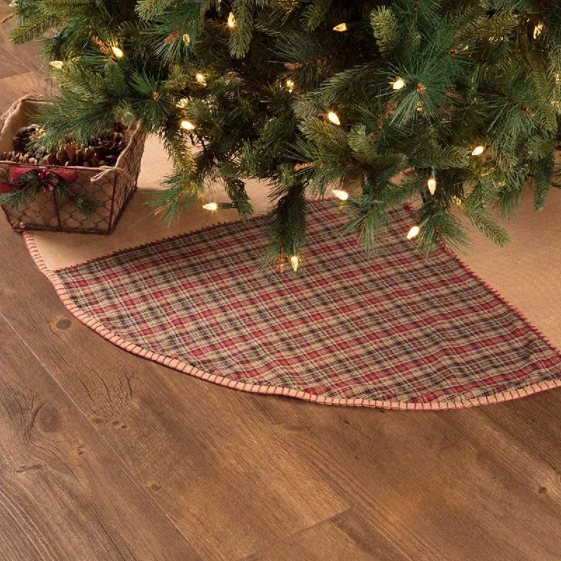Clement Christmas Tree Skirt 48 VHC Brands chiffon skirt airy