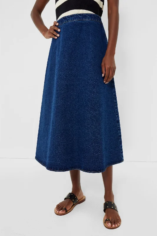 Denim Britt Skirt pencil skirt chic