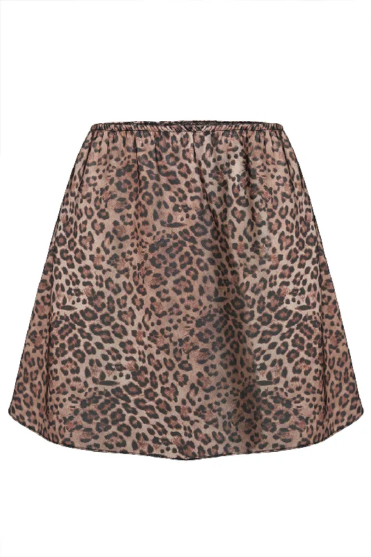 Grace Dark leo skirt by Komarova elastic waist skirt