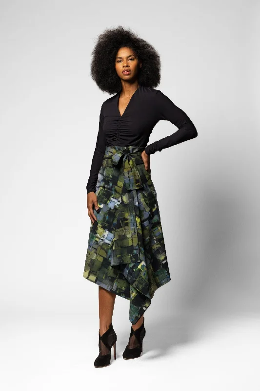 Hemsworth 2 Skirt - Tokyo Print cashmere skirt fine