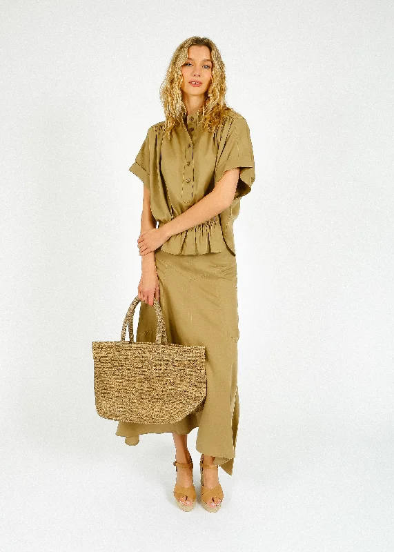 IM Alona Skirt in Khaki denim skirt stylish