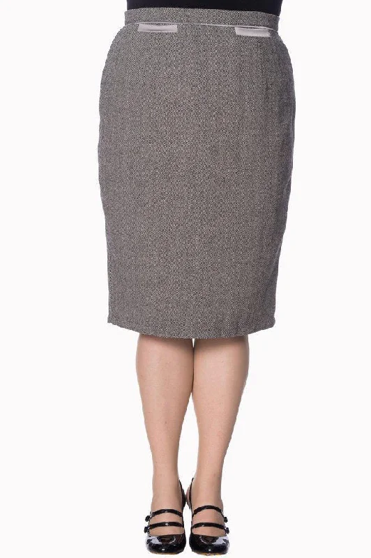 Izzy Plus Size Pencil Skirt linen skirt airy