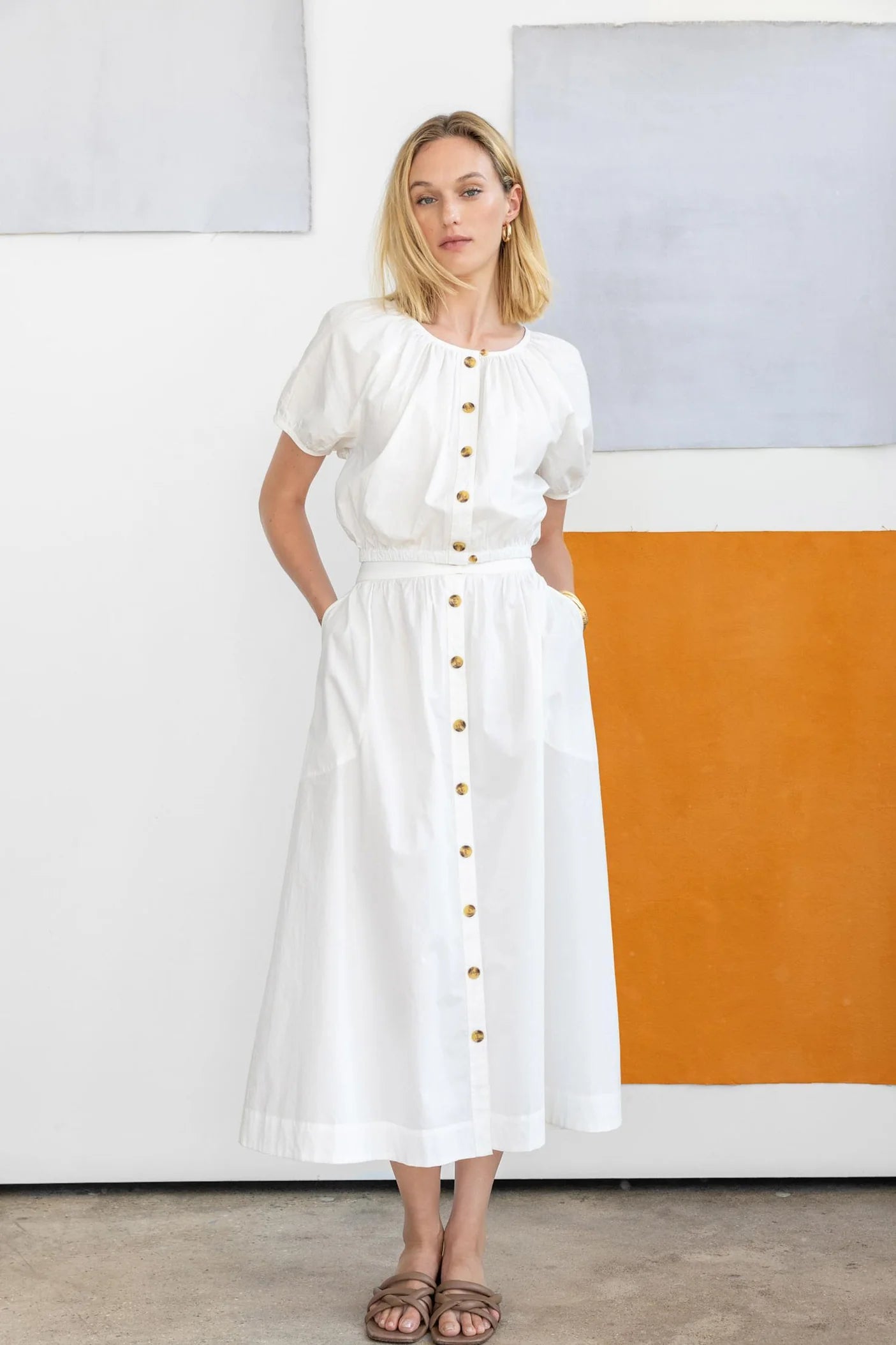 POPLIN MAXI SKIRT chiffon skirt floaty