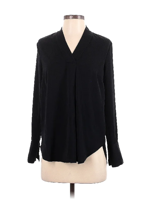 Long Sleeve Blouse Stylish Wrap Blouse