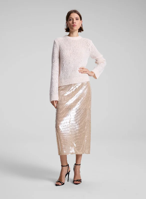 Monroe Soft Sequin Skirt velvet skirt sumptuous