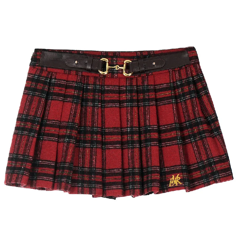 Perfectly Preppy Mini Skirt silk skirt elegant