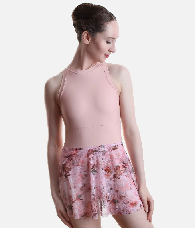 Pull On Dance Skirt, Floral Print - 0241 lightweight skirt design