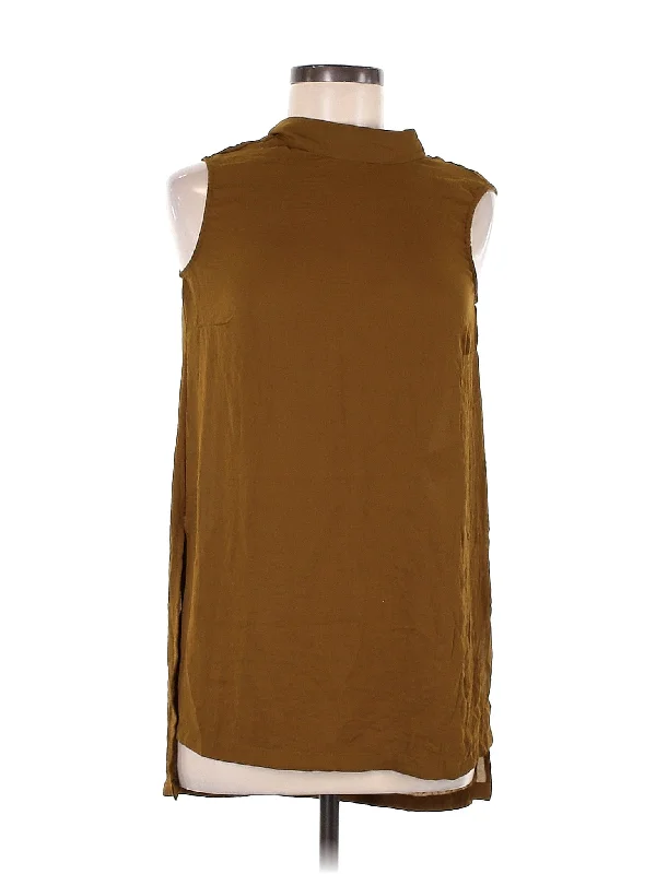 Sleeveless Blouse Chic Square Blouse