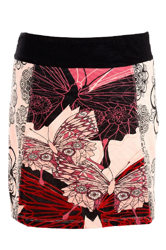 CHENILLE Graphic Printed Skirt wool skirt thick