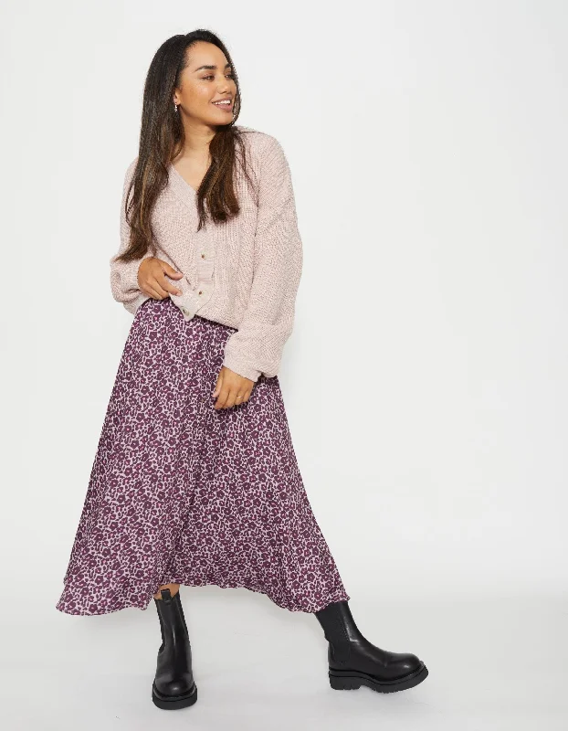 Stella + Gemma | Nikki Skirt | Lilac Poppy denim skirt classic