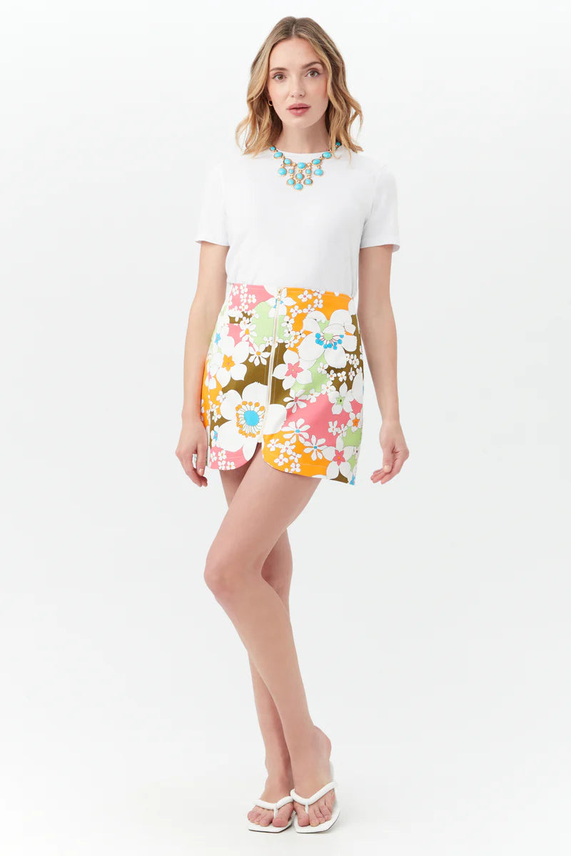 PICCOLA WOVEN MINI SKIRT linen skirt breathable