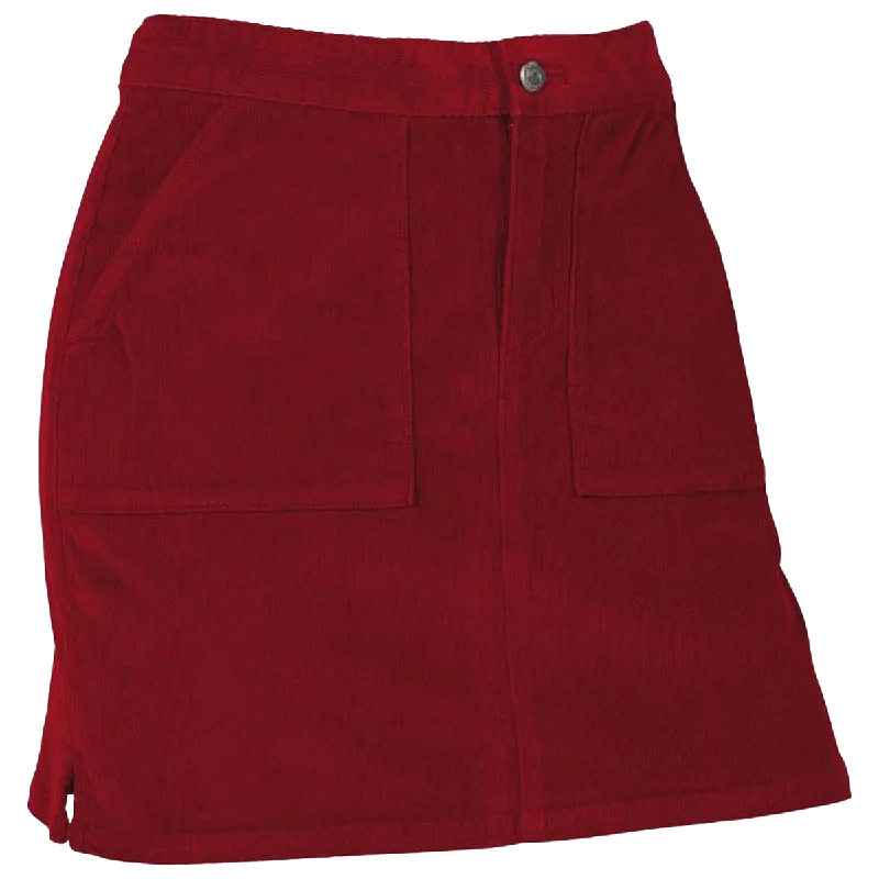 Women's Crest Cord Skirt silk skirt lustrous